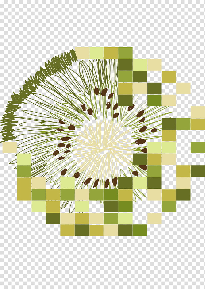 Fruit Tree, Geometry, Triangle, Mosaic, Kiwifruit, Originality, Yellow, Line transparent background PNG clipart