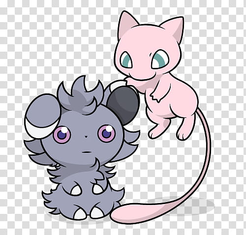 Mew and Espurr transparent background PNG clipart