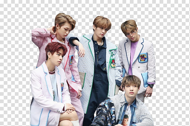 STRAY KIDS  STAR , five member boy group transparent background PNG clipart