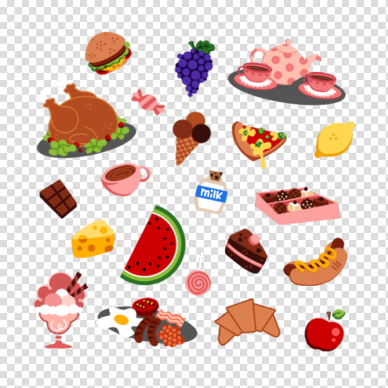 Junk Food, Hamburger, Fried Chicken, Fast Food, Snack, Eating, Cartoon, Drawing transparent background PNG clipart