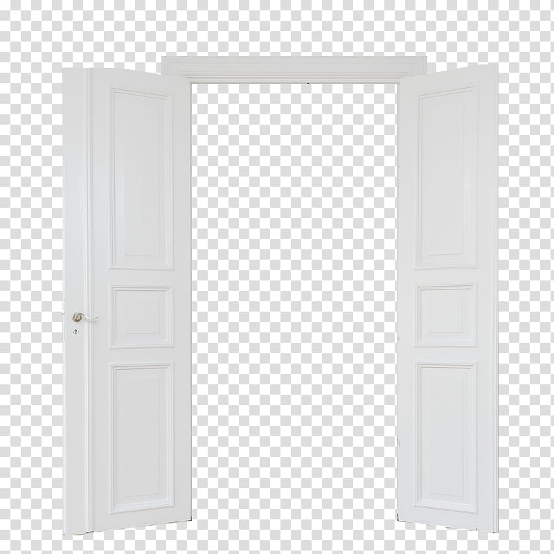 , white wooden doors transparent background PNG clipart