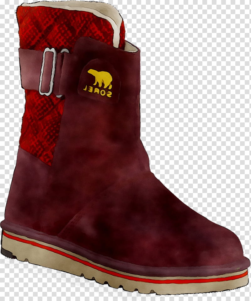 Snow, Snow Boot, Shoe, Suede, Maroon, Footwear, Red, Durango Boot transparent background PNG clipart