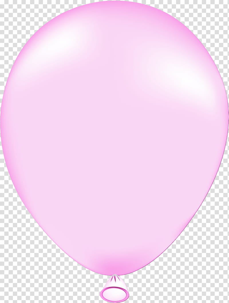 balloon pink party supply magenta, Watercolor, Paint, Wet Ink transparent background PNG clipart