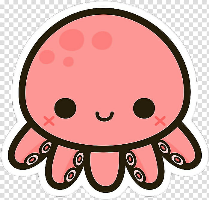 Octopus, Cuteness, Drawing, Squid, Kawaii, Tentacle, Sticker, Cartoon transparent background PNG clipart