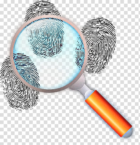 Magnifying Glass, Fingerprint, Fingerprint Scanner, Forensic Science, Detective, Sticker, Search Box, Criminal Investigation transparent background PNG clipart