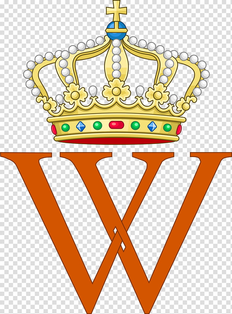 House Symbol, Monogram, Royal Cypher, Netherlands, Monarch, Crown, House Of Orangenassau, Wilhelmina Of The Netherlands transparent background PNG clipart