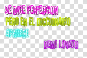 Texto de Demi Lovato transparent background PNG clipart thumbnail