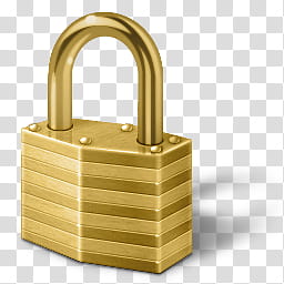 Vista RTM WOW Icon , Pad Lock, gold padlock transparent background PNG clipart