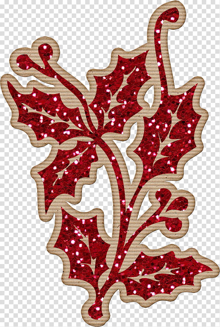 Alpha Christmas Glitter, red flower illustration transparent background PNG clipart