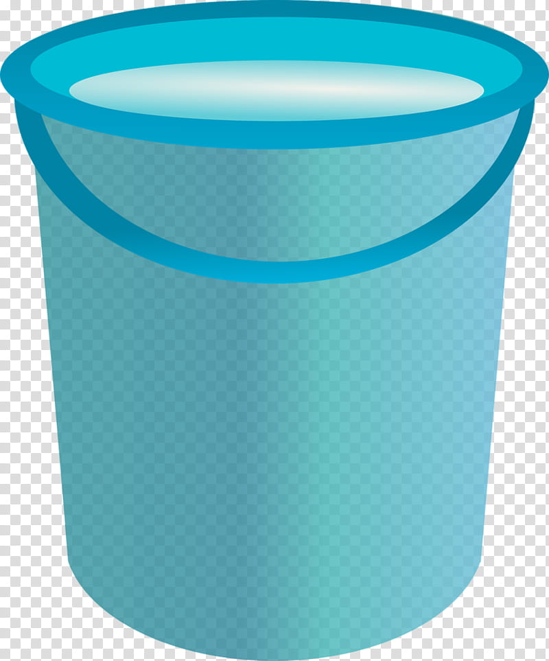 Plastic Bag, Bucket, Drawing, Cartoon, Container, Aqua, Turquoise, Blue transparent background PNG clipart
