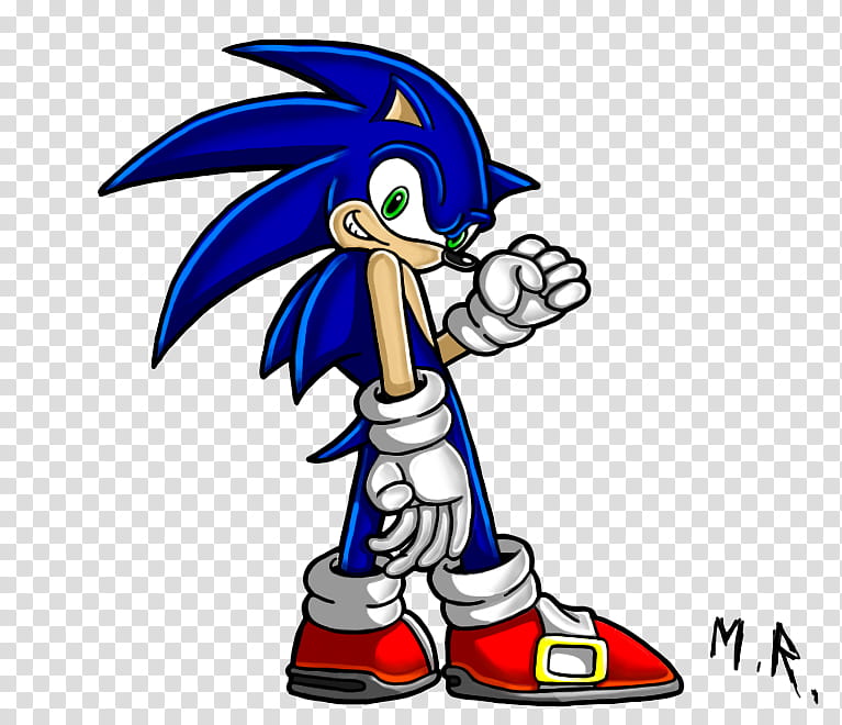Sonic Sketch SA Style transparent background PNG clipart
