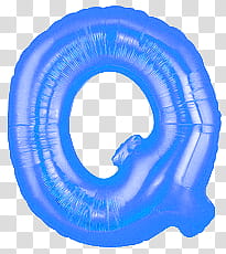 Cry Baby, blue Q balloon transparent background PNG clipart