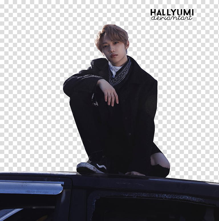 Stray Kids I am Not, man wearing black suit transparent background PNG clipart