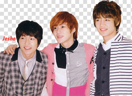 Looking SHINee s, three men wearing assorted-color shirts transparent background PNG clipart
