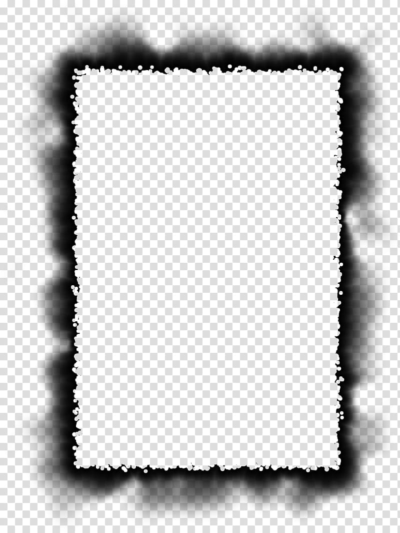 Burned Edges I s, rectangular black frame illustration transparent background PNG clipart
