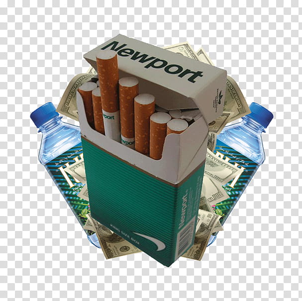 DVL PRY S, white and green Newport flip-top cigarette box transparent background PNG clipart
