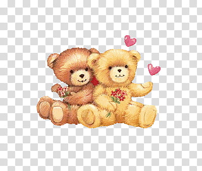 , two bears illustration transparent background PNG clipart