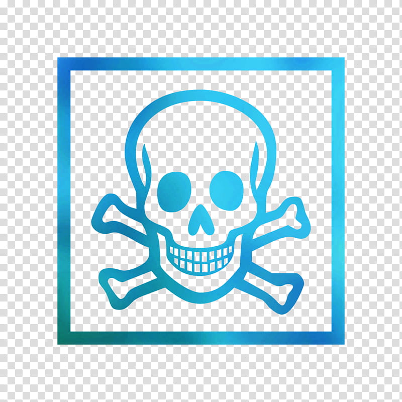 Skull Logo, Safety, Sign, Sticker, Ansi Z535, Sales, Medicine, Turquoise transparent background PNG clipart