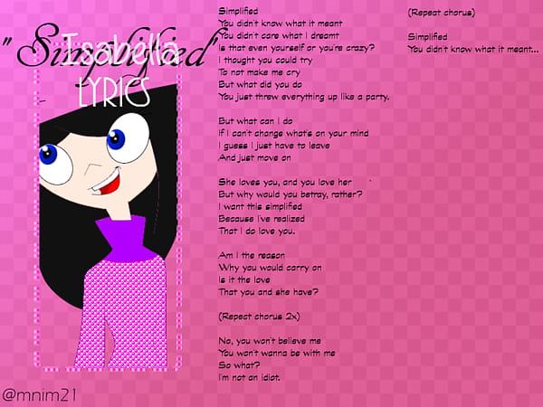 Simplified, Isabella (Lyrics) transparent background PNG clipart