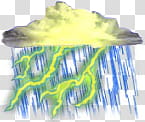 The REALLY BIG Weather Icon Collection, Cloud Thunderstorms  transparent background PNG clipart