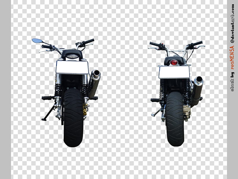 Honda Monkey grey black back transparent background PNG clipart