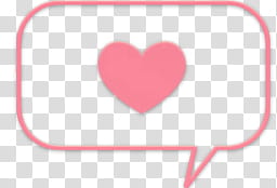 Corazones, pink speech bubble icon transparent background PNG clipart