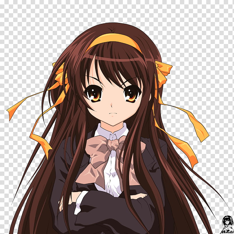 Long Haired Haruhi transparent background PNG clipart