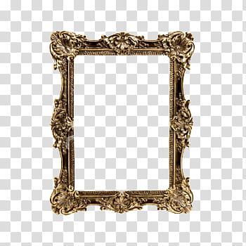 brass frame transparent background PNG clipart