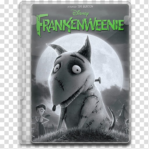 Movie Icon , Frankenweenie, Disney Frankenweenie DVD case transparent background PNG clipart