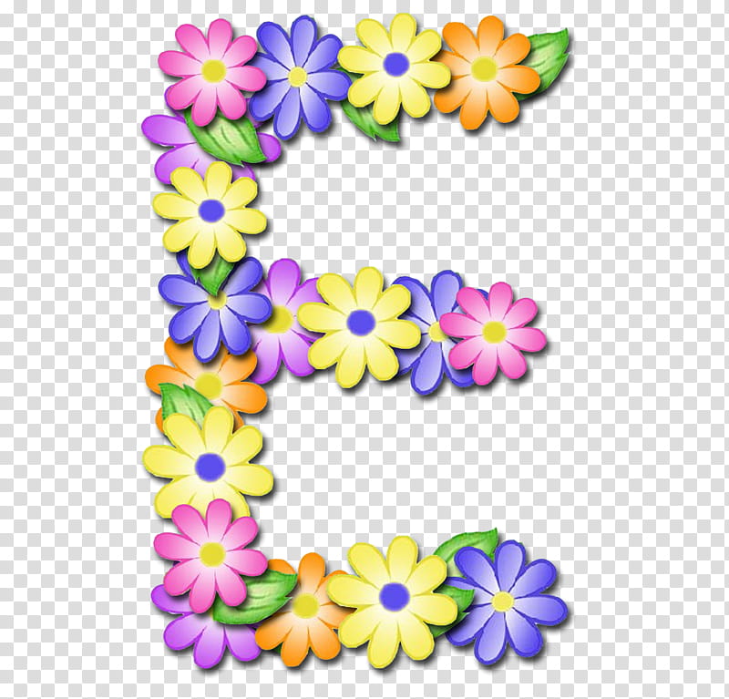 Letras , assorted-color flowers art transparent background PNG clipart