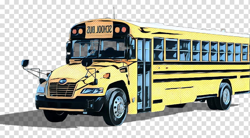School bus, Pop Art, Retro, Vintage, Land Vehicle, Transport, Mode Of Transport, Car transparent background PNG clipart