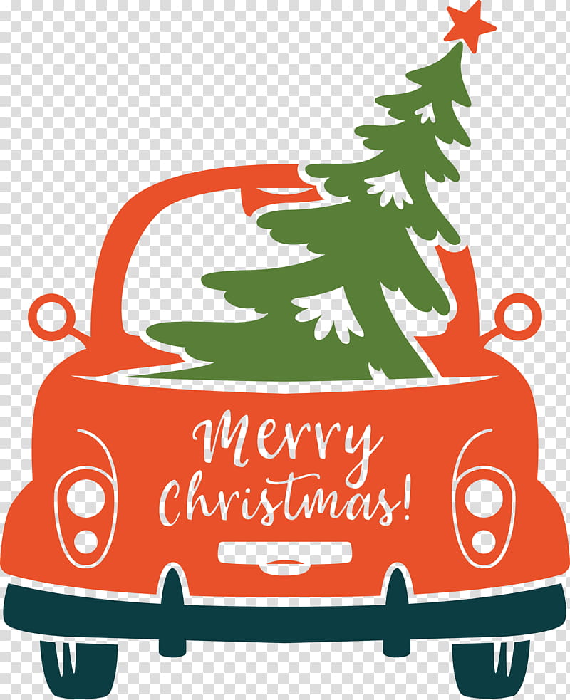 Merry Christmas Car, Vehicle, Christmas Tree transparent background PNG clipart