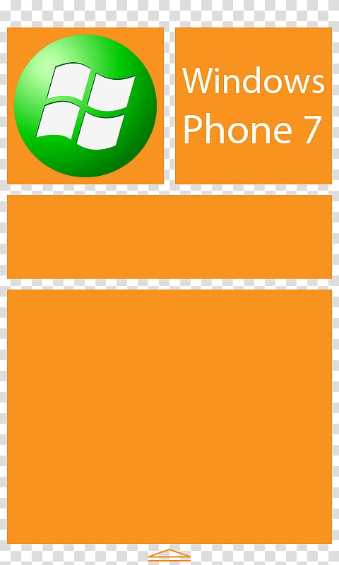 Windows Phone  Orange Tile transparent background PNG clipart