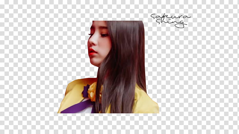 Heejin ViViD, woman in yellow top transparent background PNG clipart