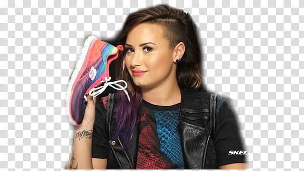 Demi Lovato para Sketchers transparent background PNG clipart