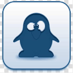 Albook extended blue , penguin icon transparent background PNG clipart