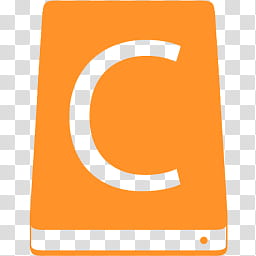 MetroID Icons, orange letter C logo transparent background PNG clipart