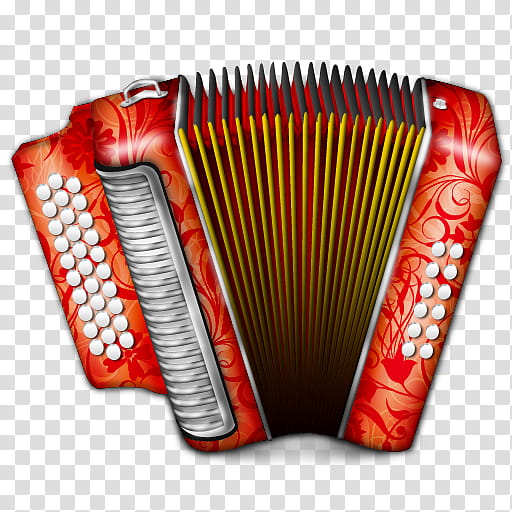 Acordeon icon, red accordion transparent background PNG clipart