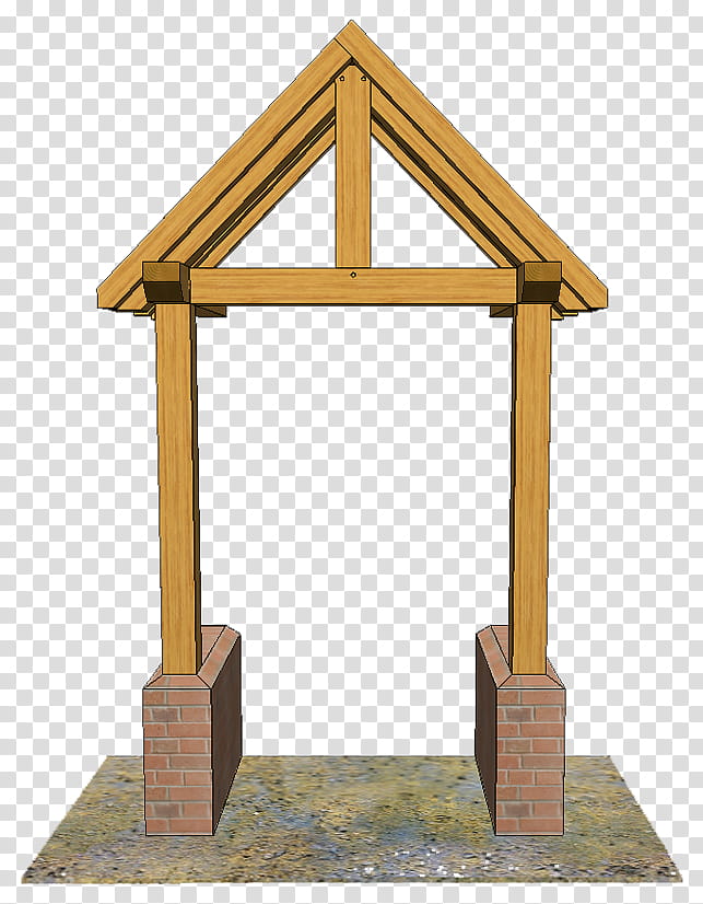 Building, King Post, Porch, Roof, Gable Roof, Framing, Wall, Timber Roof Truss transparent background PNG clipart