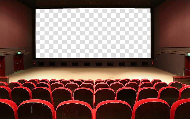 Cine, flat screen monitor inside room transparent background PNG clipart