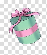 green and pink gift box transparent background PNG clipart