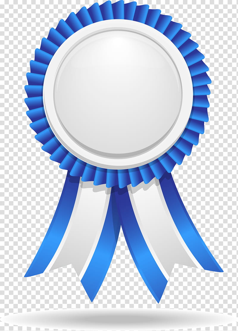 Blue Background Ribbon, Paper, Prize, Award Or Decoration, Blue