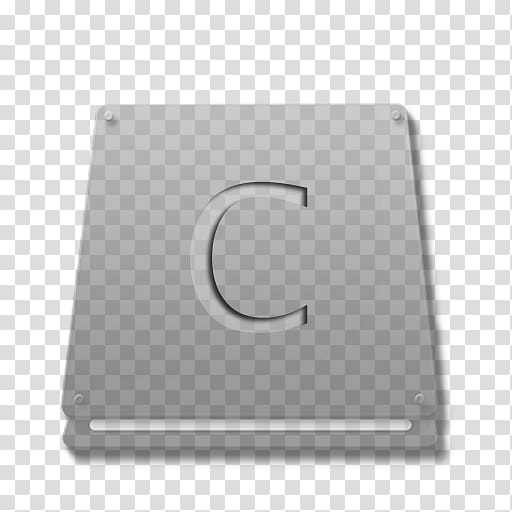 HDD Klear Shift, gray letter C tile illustration transparent background PNG clipart