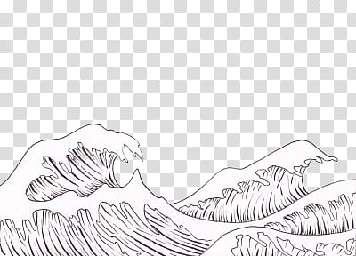 watchers agalaxyfullofstars, sketch of waves transparent background PNG clipart