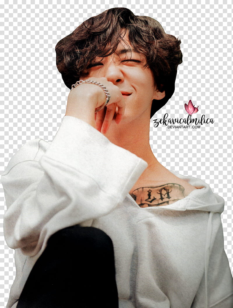 B A P Yongguk Come On Baby, smiling man wearing white jacket transparent background PNG clipart