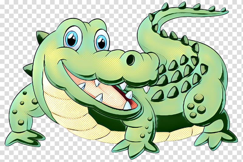 Alligator, Frog, Crocodiles, Character, Animal, Crocodilia, Cartoon, Green transparent background PNG clipart