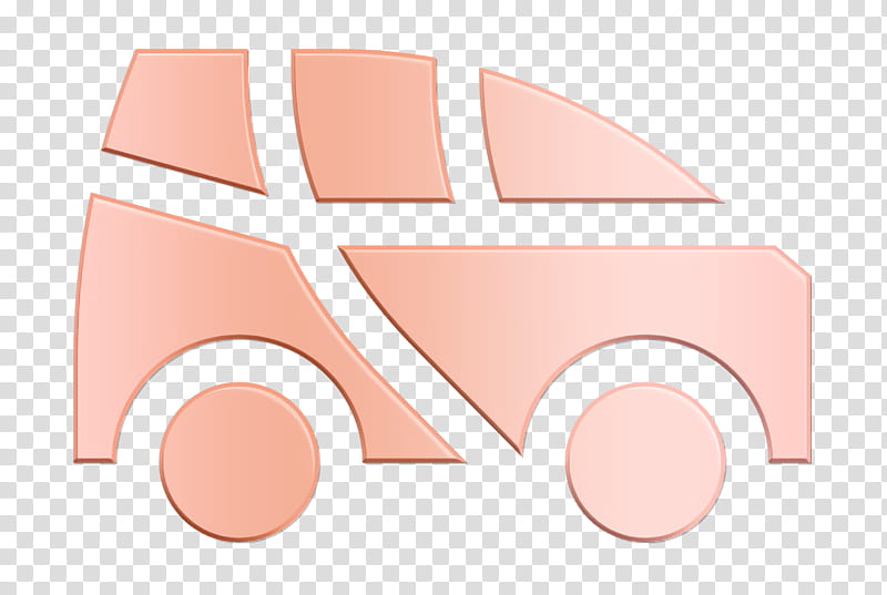 Electric car icon Trip icon Vehicles and Transports icon, Pink, Peach, Material Property, Circle, Logo transparent background PNG clipart