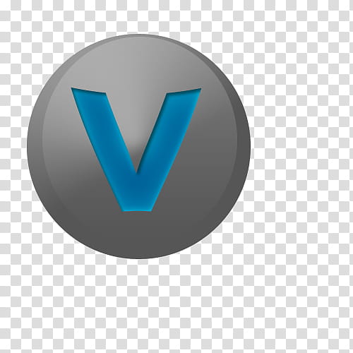 Viral Logo , grey and blue V illustration transparent background PNG clipart