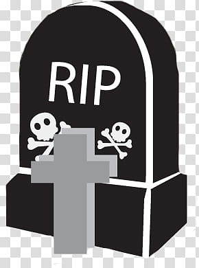 Halloween Mega, gray and black RIP tombstone illustration transparent background PNG clipart