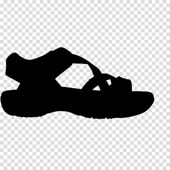 Shoe Footwear, Flipflops, Walking, Silhouette, Black M, Sandal, Blackandwhite, Slipper transparent background PNG clipart